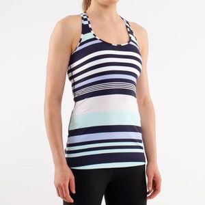 EUC Lululemon Striped Cool Racerback - size 4